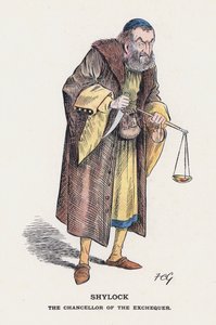 Shylock, finansministeren (farge litho)