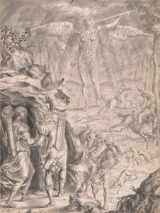 Dido og Aeneas ly i en hule