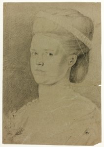 Portrettbyste av ung kvinne av Francis Cotes