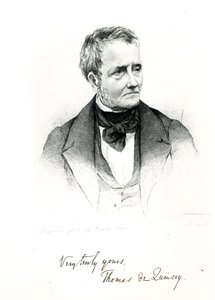 Thomas de Quincey (1785-1859), fra et daguerreotypi-fotografi av Howie av Francis Croll