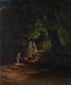 Barn ved en bekk av Francis Danby