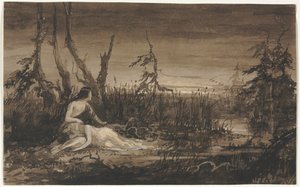 Figurer i et landskap. av Francis Danby