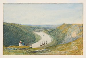 The Avon From Durdham Down, ca. 1821 (akvarell og kroppsfarge på papir) av Francis Danby