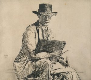 Portrett av Henry Rushbury (1889-1968) 1914 (radering)