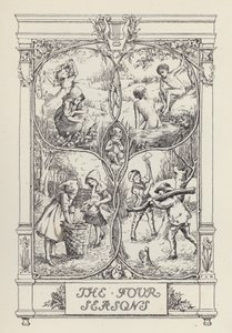 En annen diktsamling for barn: De fire årstidene (litografi) av Francis Donkin Bedford