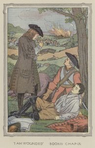 Illustrasjon til Henry Esmonds historie (fargelitografi) av Francis Donkin Bedford