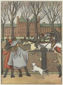 London: Rotten Row (fargelitografi) av Francis Donkin Bedford