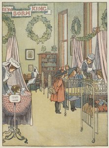 London: Barnesykehuset, Great Ormond Street (fargelitografi) av Francis Donkin Bedford