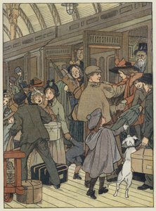 London: London Terminus (fargelitografi) av Francis Donkin Bedford