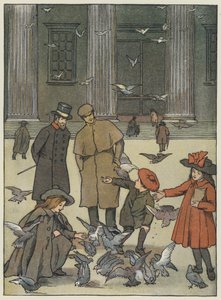 London: Museumsduene (fargelitografi) av Francis Donkin Bedford