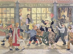 «Penny for the Guy», fra «Butikkboken» av Francis Donkin Bedford