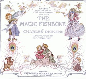 Tittelside, fra The Magic Fishbone, utgitt av Warne amp; Co, ca. 1940 (fargelitografi) av Francis Donkin Bedford