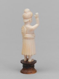 Svart bonde, sjakkbrikke, India av Francis Frith