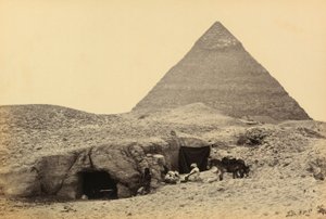 Egypt og Palestina: pyramidene i Kefren og graver i festningen i Giza, Øvre Egypt