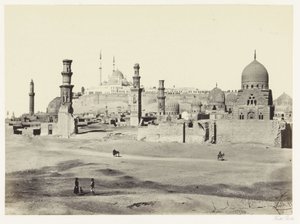 Utsikt over den sørlige delen av nekropolisen i Kairo Graver på den sørlige kirkegården. FirstView. (tittel på objekt) av Francis Frith