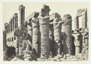 Hall of Columns, Karnac, 1857. av Francis Frith
