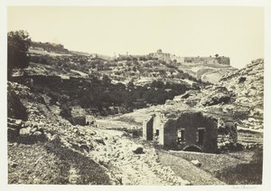 Jerusalem fra muren til En-Rogel, 1857. av Francis Frith