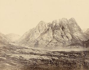 Horeb-fjellet, Sinai av Francis Frith