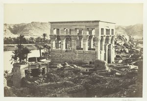 Pharoahs seng, Philæ, fra det store tempelet, 1857. av Francis Frith