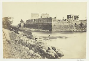 Sørenden av øya Philæ, 1857. av Francis Frith