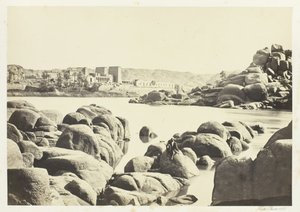 Tilnærmingen til Philæ, 1857. av Francis Frith