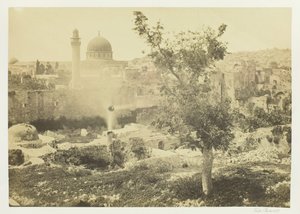 Moskeen i Omar, Jerusalem, 1857. av Francis Frith