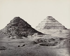Pyramidene i Saqqara sett fra nordøst av Francis Frith