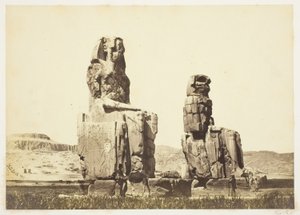 Statuene av Memnon av Francis Frith