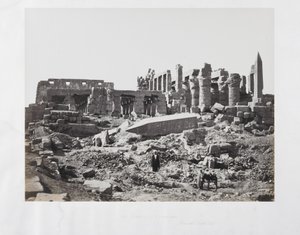 El-Karnak-tempelet, fra sørøst av Francis Frith