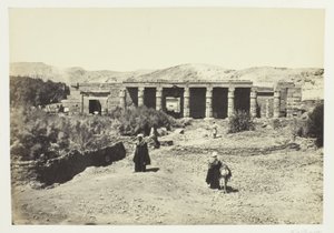 Goorneh-tempelet, Theben av Francis Frith