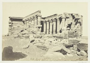 Maharaka-tempelet, Nubia, 1857. av Francis Frith