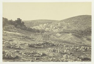 Utsikt ved Hebron, 1857. av Francis Frith