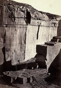 Utsikt over silisiumbruddene i Egypt av Francis Frith