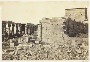 Utsikt over øya Philae av Francis Frith