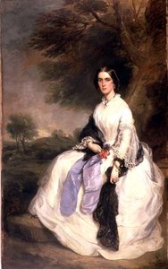 Portrett av fru John Hick, ca. 1861 (par 93956)