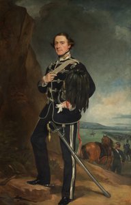 The 2nd Lord de Tabley som oberstkommandant for jarlen av Chesters Yeomanry Cavalry av Francis Grant