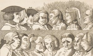 Plate IV, fra Rules for Drawing Caricaturas, 26. februar 1788.