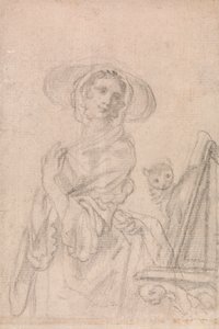 En studie for "Seing - La Vue" (En av de fem sansene) av Francis Hayman