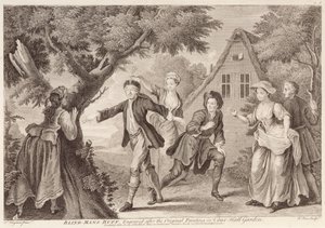 Blind-Mans Buff, gravert av Remi Parr (fl.1723-50) av Francis Hayman