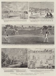 Hundreårsjubileet for Marylebone Cricket Club av Francis Hayman