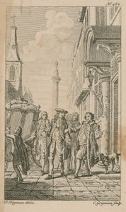 Guildhall Yard, London av Francis Hayman
