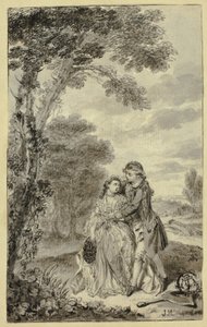 Illustrasjon til Roderick Random, av Tobias Smollett av Francis Hayman