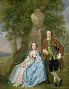 Portrett av George og Margaret Rogers, ca. 1748-50 (se også 111971)