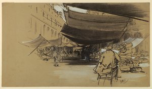 Markisene til fruktmarkedet av Francis Hopkinson Smith