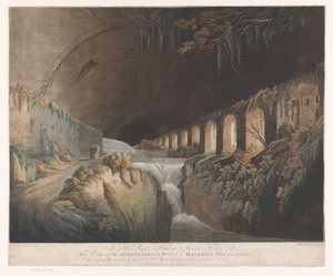 Utsikt over de underjordiske ruinene av Maecenas' villa i Tivoli (tittel på objekt)