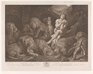 Daniel i løvens hule Daniel i løvenes hule (tittel på objekt) av Francis Lamb