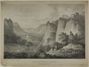 Slottet i Tyrol, nær Meran av Francis Nicholson