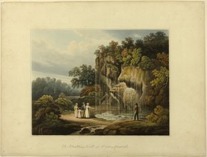 Droppebrønnen ved Knar Knarcsborough av Francis Nicholson
