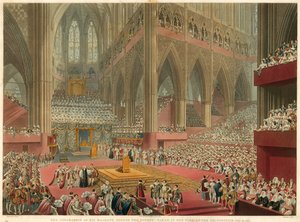 Kroningen av Hans Majestet George IV, tatt på tidspunktet for anerkjennelsen, 19. juli 1821