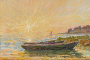 Båter i Martigues av Francis Picabia